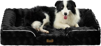 Orthopedic Dog Bed for Large Size Dog, Soft and Warm Faux Fur Extra Large Sofa by COZYKISS