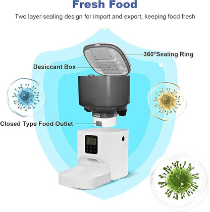 Automatic Cat Feeder, 4L Cat Food Dispenser - Image 3