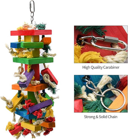 RUBY.Q 2 Pack Large Parrot Toy, 20in Bird Parrot Toy, African Grey and a - Image 3