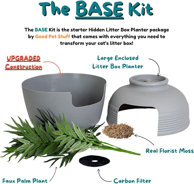 Good Pet Stuff Hidden Litter Box Planter, Decorative Cat Litter Enclosure - Image 5