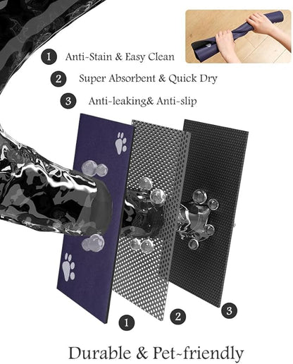 Pet Feeding Mat-Absorbent Dog Mat - Image 6