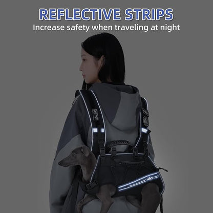 Dog Lift Harness for Small Dogs, Dog Backpack Carrier, Adjustable Padded - Image 3