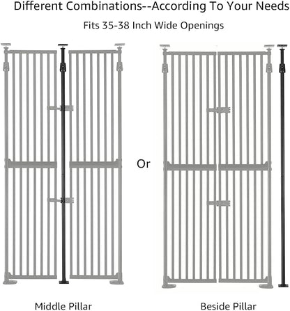 unipaws 75" High Extra Tall Cat Gate, Auto Closing and No Drilling Safety Gate - Image 6