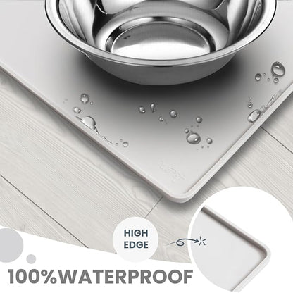 WePet Non-Slip Waterproof Pet Feeding Mat, 20x12 Inch - Image 4