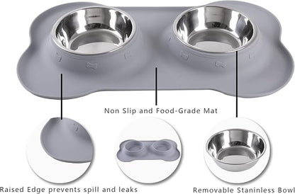 Hubulk Pet Dog Bowls 2 Stainless Steel Dog Bowl - Image 3