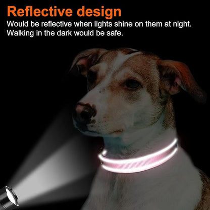 Joytale Reflective Dog Collar, Soft Neoprene Padded, Metal D-Ring, Nylon Pet - Image 5