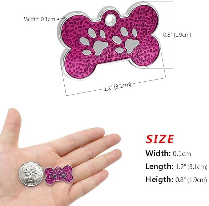 Personalized Dog Cute Paw Pet ID Tag - Image 5