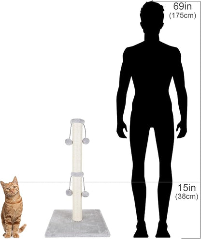 Dimaka 34'' Cat Scratching Post, Cat Scratching Post, Cat Scratcher - Image 7