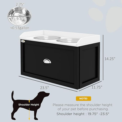 PawHut Dog Feeding Station - Image 7