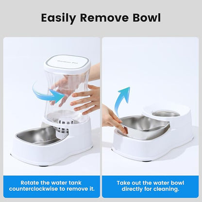 Gardner Pet Automatic Dog Water Dispenser Gravity Stainless Steel Water Waterer - Image 8