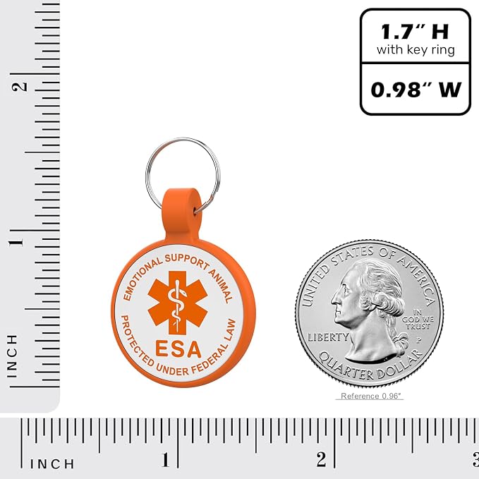 ESA Dog Tag, QR Code Dog Tag, Modifiable Free Pet Online Profile, Scannable QR - Image 4