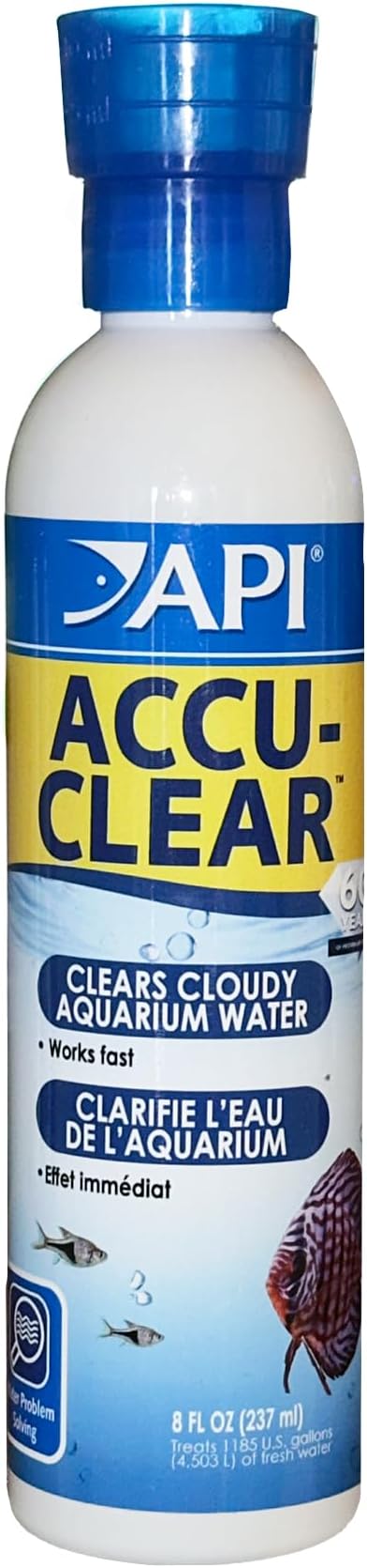 API ACCU-CLEAR Freshwater Aquarium Water Clarifier 8-Ounce Bottle by API