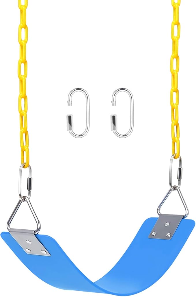 AGPTEK Swing Set, Seat with 66 Inch Anti-Rust Chains Thermoplastic Coated by AGPTEK