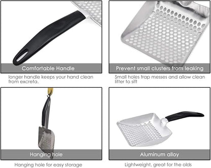 DS. DISTINCTIVE STYLE Cat Litter Scoop Deep Shovel Metal Sifter - Image 4