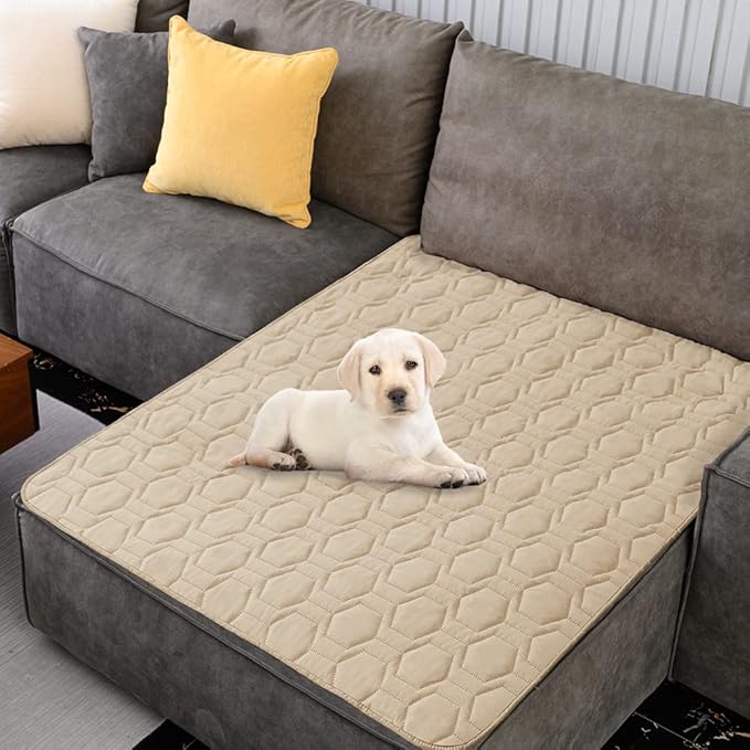 Waterproof and Non-Slip Dog Bed Cover and Pet Blanket Sofa Pet Bed Mat ，car by TcksstexFauxFurDogBedCover