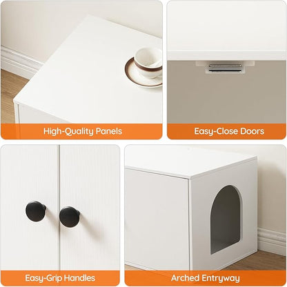 HOOBRO Cat Litter Box Enclosure, Hidden Litter Box Furniture - Image 8