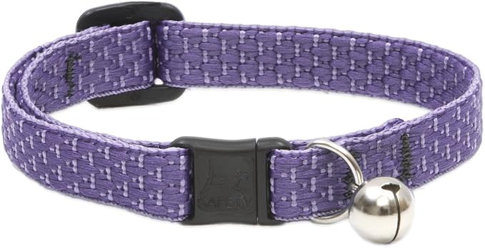 LupinePet Eco 1/2" Lilac Cat Safety Collar by LupinePet