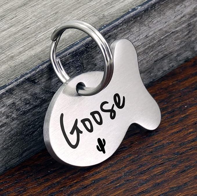 Ultra Joys Cat ID Tag Personalized Pet Tags, Durable Stainless Steel Small Pet - Image 2