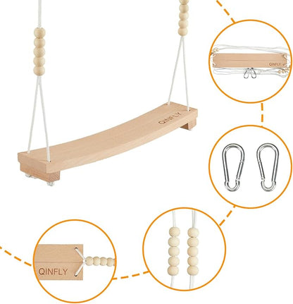 Arc-Shaped Chicken Swing Heavy Beech Wood Chicken Toys - Image 4