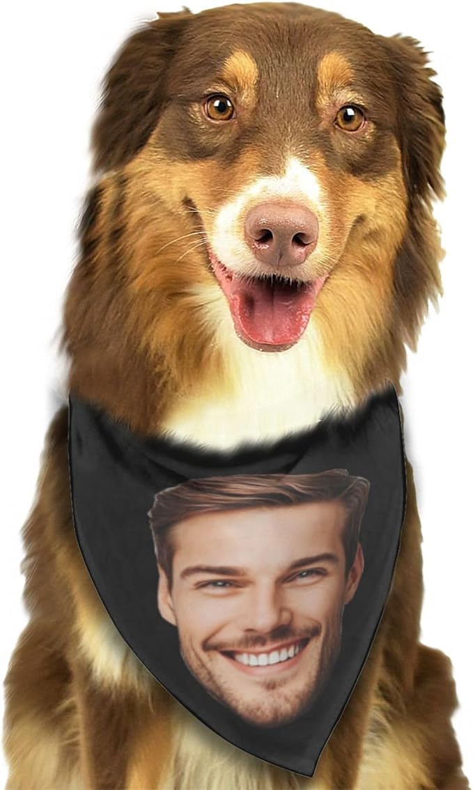 Custom Dog Bandana for Cat Dog Pet Add Your Design Personalized Neckwear - Image 3