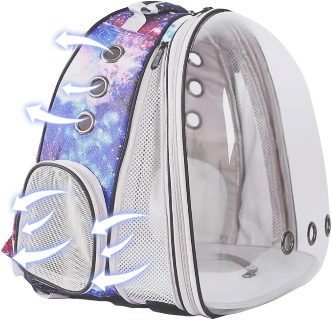 Front Expandable Cat Backpack Carrier, Fit up to 20 lbs, Printed Artwork - Image 5
