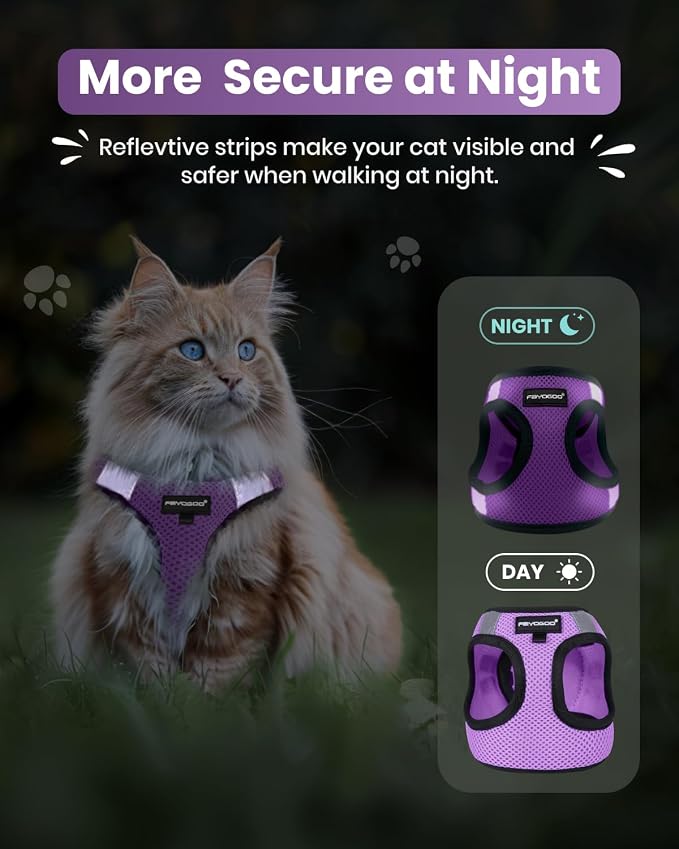 FAYOGOO Cat Harness, Cat Leash and Harness Set - Image 5