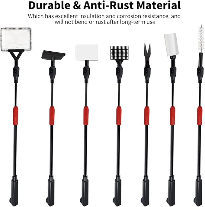 Aquarium Cleaning Tools, 7 in 1 Fish Tank Cleaning Kit - Image 2
