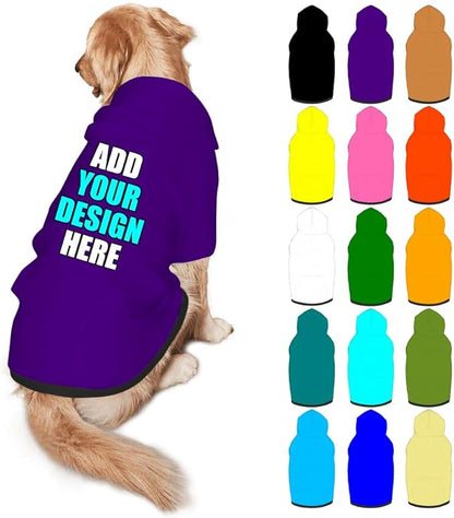 Custom Dog Clothes with Photo Name Logo Personalized Dog Sweaters by Mynvzrk