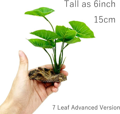 Smoothedo-Pets Fish Tank Decor Aquarium Decorations Ornaments Betta Leaf pad - Image 2