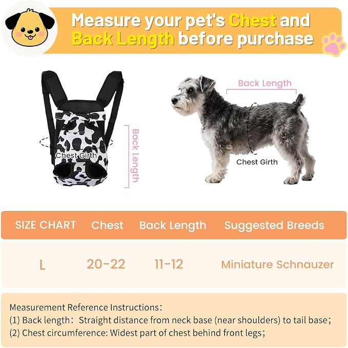 Inspack Dog Backpack Carrier/Cat Carrier, Adjustable Pet Front Carriers Travel - Image 2