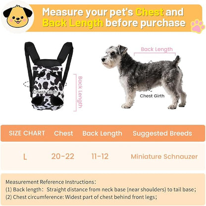 Inspack Dog Backpack Carrier/Cat Carrier, Adjustable Pet Front Carriers Travel - Image 2