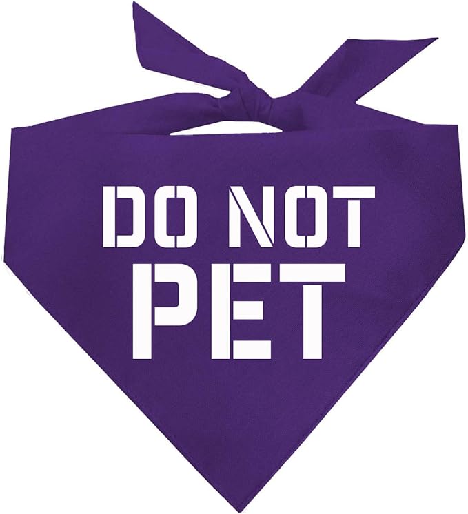 Do Not Pet Dog Bandana by TeesTails