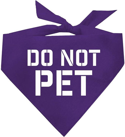 Do Not Pet Dog Bandana by TeesTails