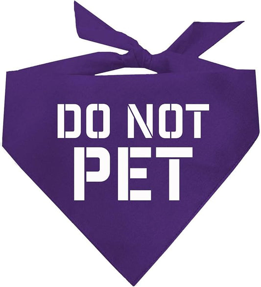 Do Not Pet Dog Bandana by TeesTails