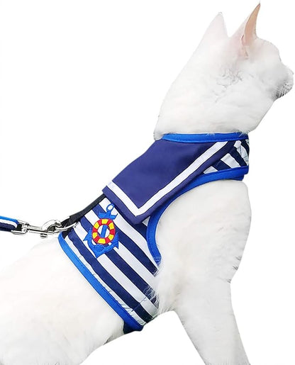 Cat Harness and Leash for Walking Escape Proof, Adjustable Cat Vest Harness by Yizhi+Miaow
