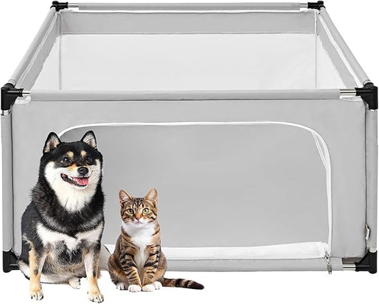 EHEYCIGA 42x42x26 Inches Puppy Playpen Without Top Cover by EHEYCIGA