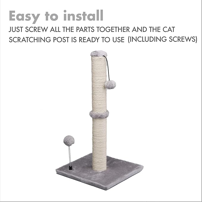 MECOOL Cat Scratching Post Premium Basics Kitten Scratcher Sisal Scratch Posts - Image 7