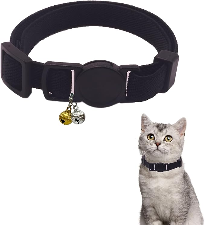 Breakaway Cat Collar with Bell, Safety Buckle Kitten Collar, Elastic Strech by Unknown