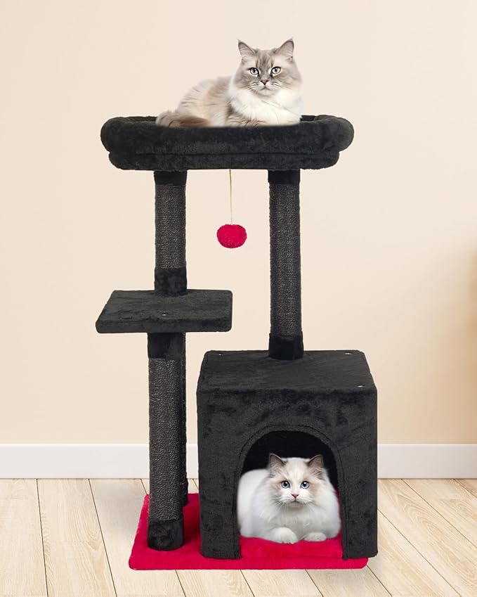 FISH&NAP Cute Cat Tree Kitten Cat Tower - Image 2