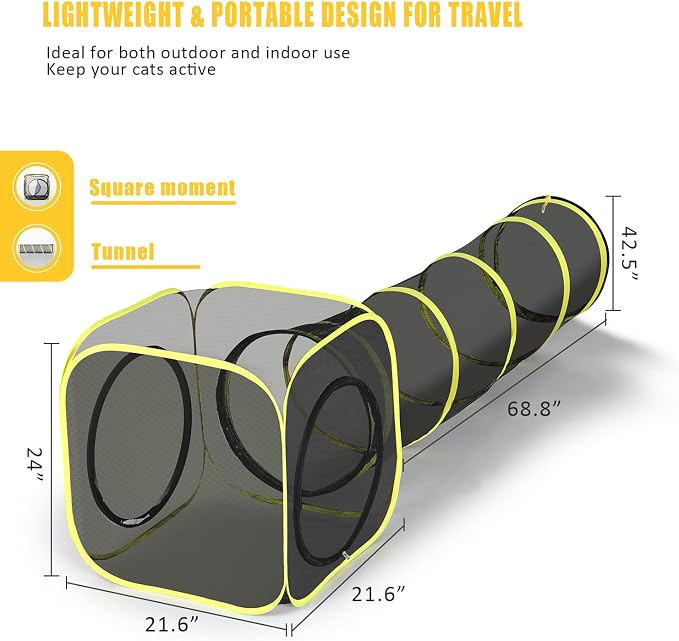 Outdoor Cat Enclosure & Tunnel - Image 7