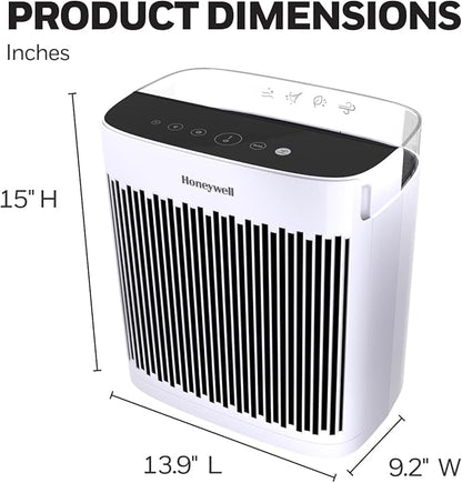 Honeywell HEPA Air Purifier for Home, 938 Ft² Rooms in 1 hour, Turbo Clean - Image 10