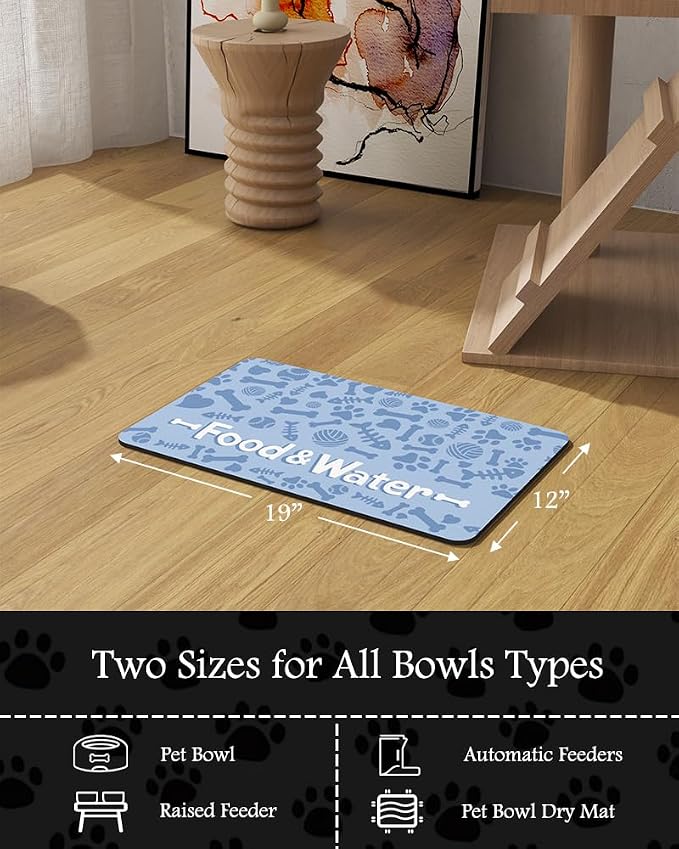 Pet Feeding Mat-Absorbent Dog Mat - Image 7