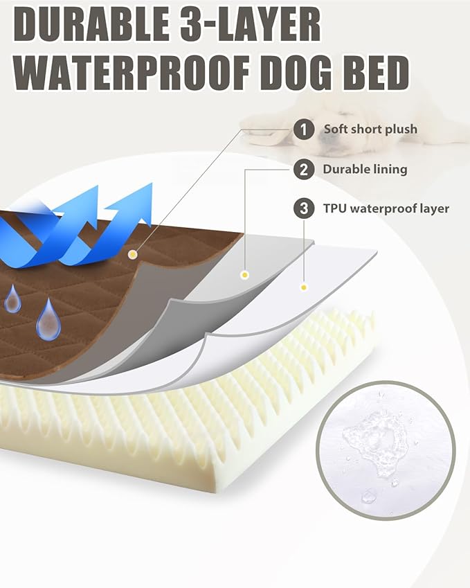 Orthopedic Dog Beds for Extra Large Dogs Waterproof - Image 5