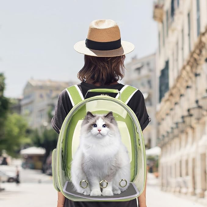 Pet Backpack Carrier, Bubble Backpack Cat Carrier, Pets and Small Dogs - Image 3