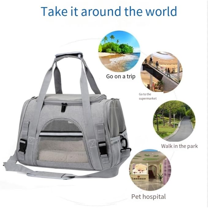 Cat Carriers, Dog Carriers, Pet Carriers – Airline-Approved Soft-Sided Bag - Image 8