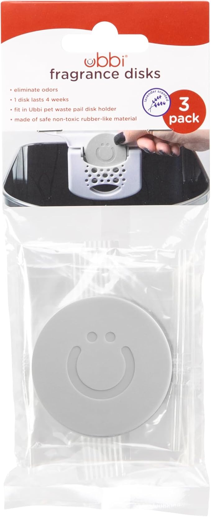 Ubbi Pet Odor Fragrance Disks, Solid Odor Eliminator Gel Air Freshener by Ubbi