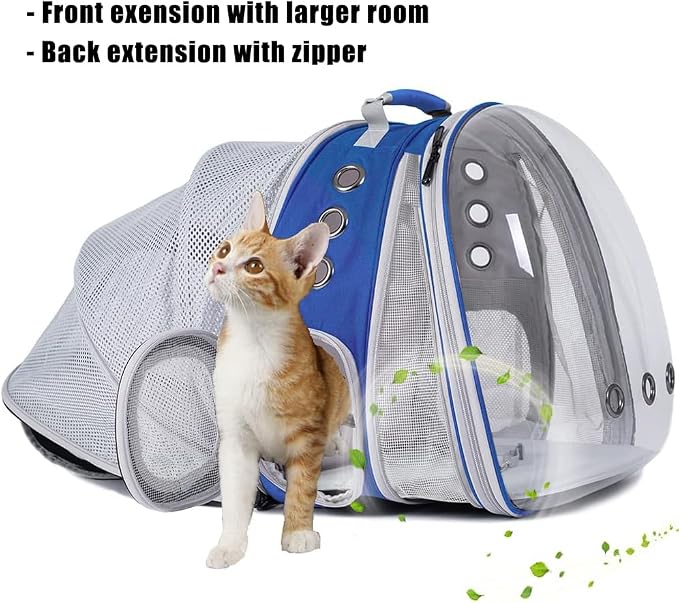 Dual Expandable Cat Backpack Carrier, Fit up to 20 lbs, Expandable Pet Carrier - Image 4