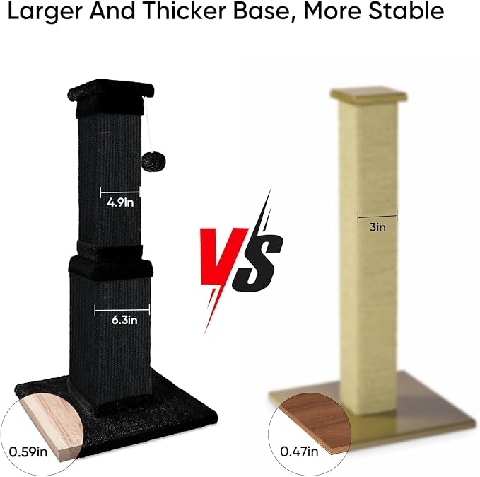 AGYM Cat Scratching Post, 32 Inch Cat Scratching Posts - Image 5