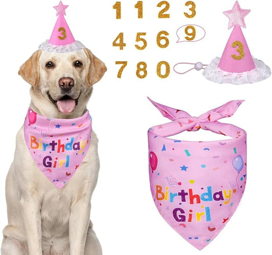 Dog Birthday Decorations, Dog Birthday Hat by Yicostar