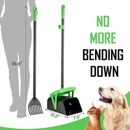 Pooper Scooper Swivel Bin & Rake - Image 2
